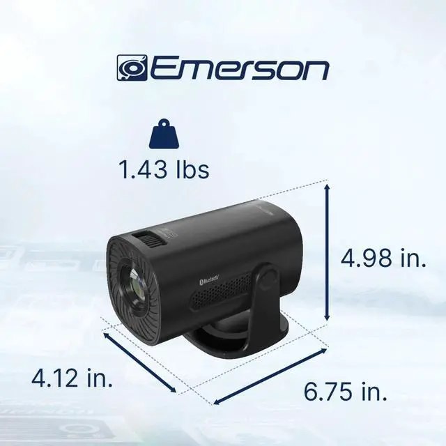Alt view image 4 of 7 - Emerson 120" Home Theater LCD Projector
