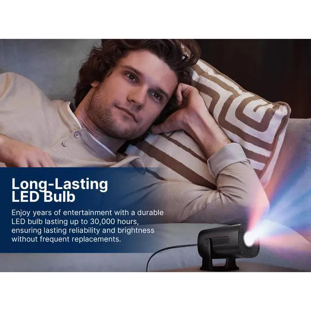 Alt view image 7 of 7 - Emerson 120" Home Theater LCD Projector