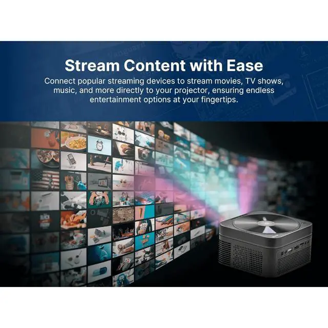 Alt view image 5 of 7 - Emerson 120" Home Theater LCD Projector with Built-In DVD Player