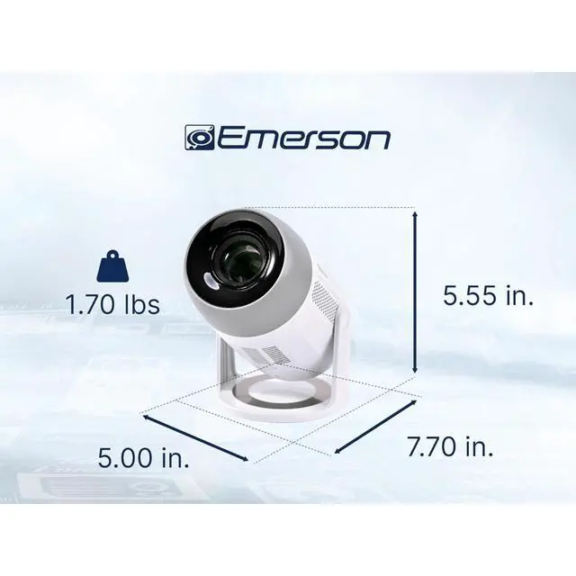 Alt view image 3 of 7 - Emerson 150" Home Theater LCD Projector Combo