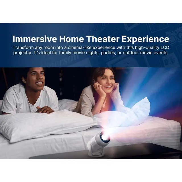 Alt view image 5 of 7 - Emerson 150" Home Theater LCD Projector Combo