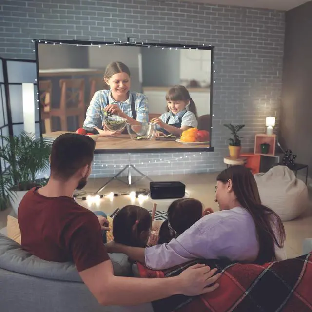 Alt view image 3 of 7 - Emerson 150" Home Theater LCD Projector with 720p and Built-In Speaker