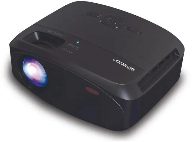 Main image of Emerson 210" Home Theater LCD Projector Combo with Screen and Carry Case