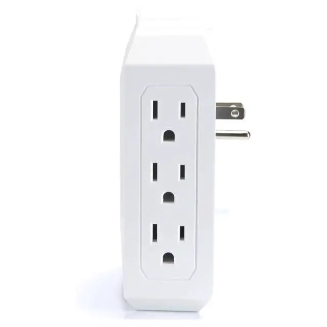 Alt view image 7 of 7 - Emerson 6-Outlet + USB Wall Charger with Surge Protection and LED Lighting