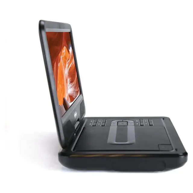 Alt view image 5 of 7 - Emerson 10" DVD Player with Built-In Speaker, Swivel Screen & Multi-Media Input