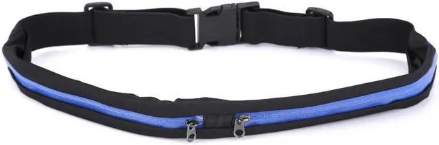 Main image of Dual Pocket Running Belt Sports and Travel Fanny Pack for Jogging, Cycling and Outdoors with Water Resistant Storage Pockets - Slim, Adjustable and Elastic to Hold Cell Phones, ID and Keys