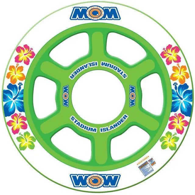 Alt view image 3 of 4 - WOW Sports Floating 6 Person Water Lounge And Island - Stadium Islander (17-2040)