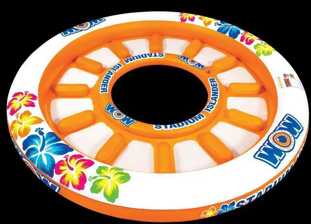 Alt view image 2 of 4 - WOW Sports Floating 12 Person Water Lounge And Island - Stadium Islander (14-2090)