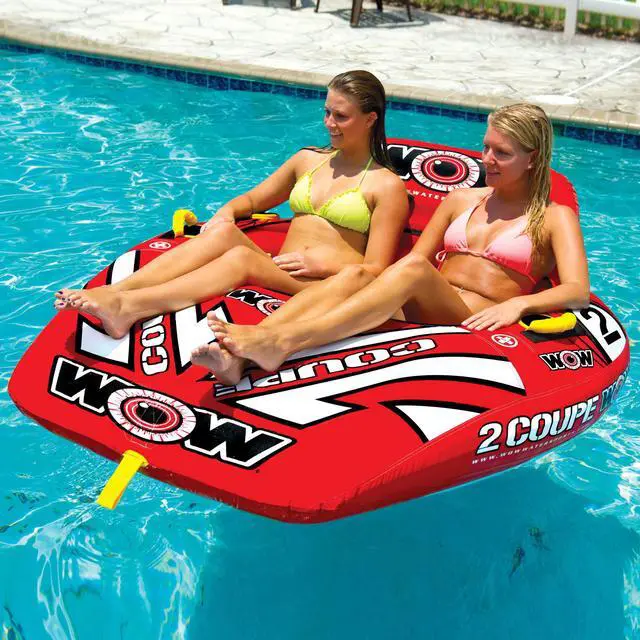 Alt view image 5 of 8 - WOW Sports 2 Person Coupe Cockpit Towable Water Tube For Pool And Lake (15-1030)
