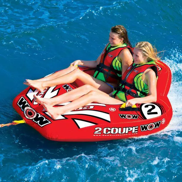 Alt view image 2 of 8 - WOW Sports 2 Person Coupe Cockpit Towable Water Tube For Pool And Lake (15-1030)