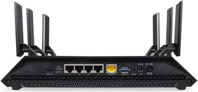 Alt view image 2 of 6 - NETGEAR Certified R8000-100NAR Nighthawk X6 AC3200 Tri-Band Gigabit Wi-Fi Router