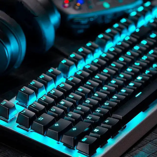 Alt view image 5 of 6 - Thunderobot KG5 104 Cherry Red Switch Mechanical Keyboard Gaming  USB Wired Sliver