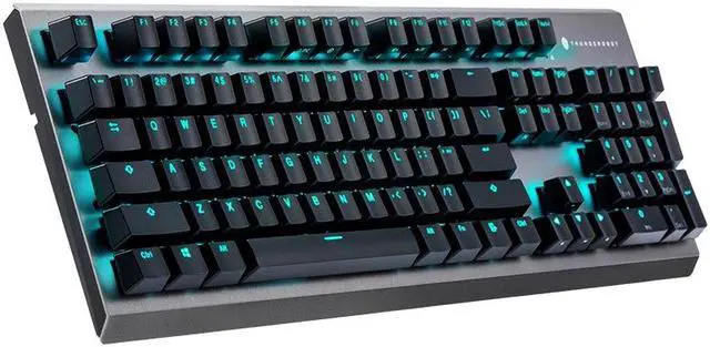 Alt view image 2 of 6 - Thunderobot KG5 104 Cherry Red Switch Mechanical Keyboard Gaming  USB Wired Sliver