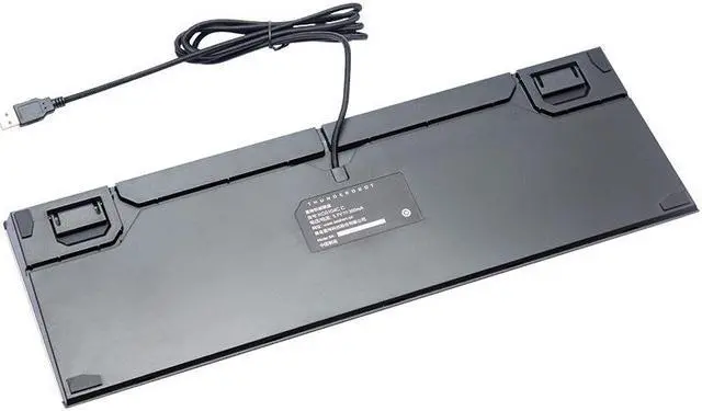 Alt view image 4 of 6 - Thunderobot KG5 104 Cherry Red Switch Mechanical Keyboard Gaming  USB Wired Sliver