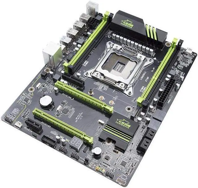 Alt view image 5 of 6 - Jingsha X79P ATX Motherboard Supports AMD Crossfire PCIE x16 Supports CPU E5 E5V2 2697V2 2680V2 LGA2011 Core I7 M.2 SSD Socket (Chinese Manual Only)