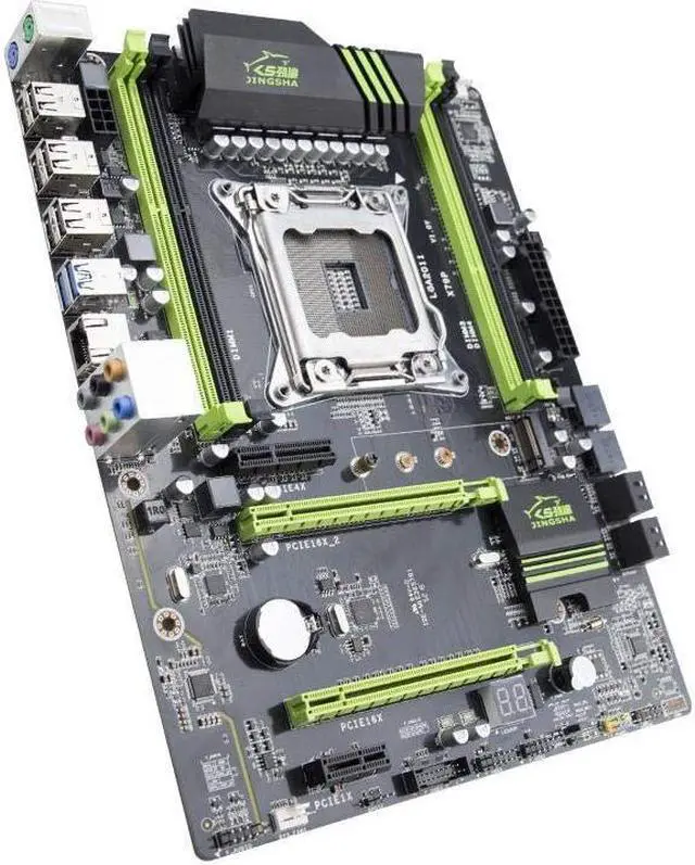 Alt view image 4 of 6 - Jingsha X79P ATX Motherboard Supports AMD Crossfire PCIE x16 Supports CPU E5 E5V2 2697V2 2680V2 LGA2011 Core I7 M.2 SSD Socket (Chinese Manual Only)