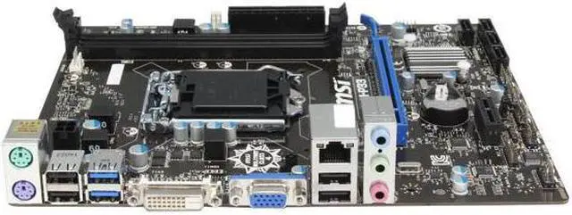 Alt view image 2 of 5 - MSI H81M-P33 LGA 1150 Intel H81 SATA 6Gb/s USB 3.0 Micro ATX Intel Motherboard