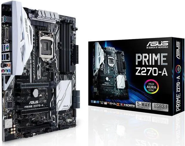 Main image of ASUS PRIME Z270-A LGA1151 DDR4 DP HDMI DVI M.2 USB 3.1 Z270 ATX Motherboard