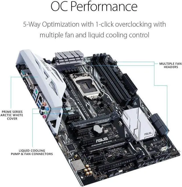 Alt view image 2 of 7 - ASUS PRIME Z270-A LGA1151 DDR4 DP HDMI DVI M.2 USB 3.1 Z270 ATX Motherboard