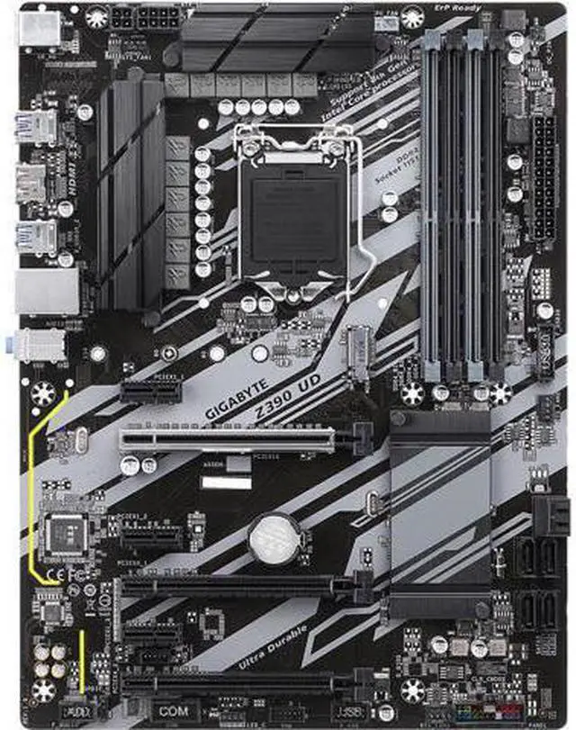 Alt view image 4 of 5 - GIGABYTE Z390 UD LGA 1151 (300 Series) Intel Z390 HDMI SATA 6Gbs USB 3.1 ATX Intel Motherboard