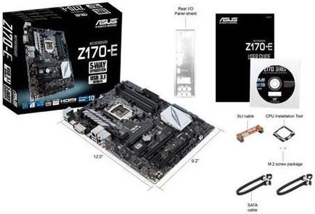Alt view image 4 of 5 - ASUS Z170-E LGA 1151 Intel Z170 HDMI SATA 6Gb/s USB 3.1 Intel Motherboard