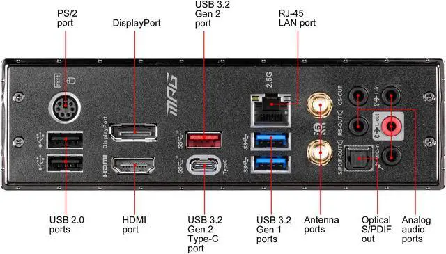 Alt view image 5 of 7 - MSI MPG Z490M GAMING EDGE WIFI Micro ATX Intel Motherboard