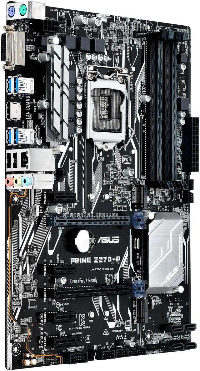 Alt view image 3 of 7 - ASUS PRIME Z270-P ATX Motherboards - Intel