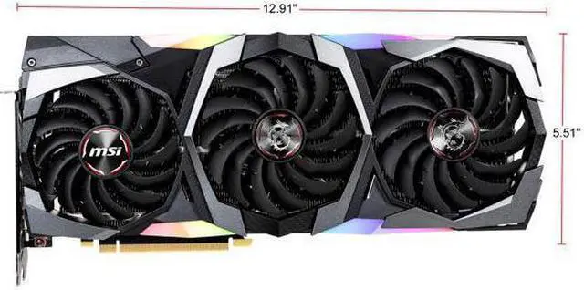 Alt view image 2 of 7 - MSI GeForce RTX 2080 SUPER 8GB GDDR6 PCI Express 3.0 x16 SLI Support Video Card RTX 2080 Super Gaming X TRIO
