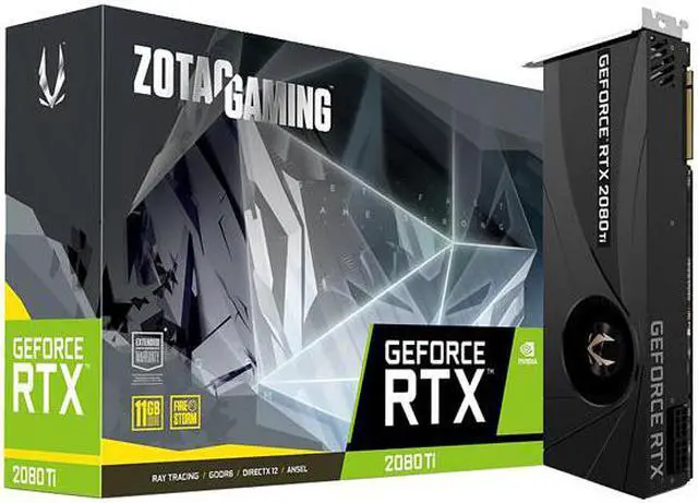 Alt view image 6 of 6 - Zotac GeForce RTX 2080 Ti Graphic Card - 1.55 GHz Boost Clock - 11 GB GDDR6 - Dual Slot Space Required