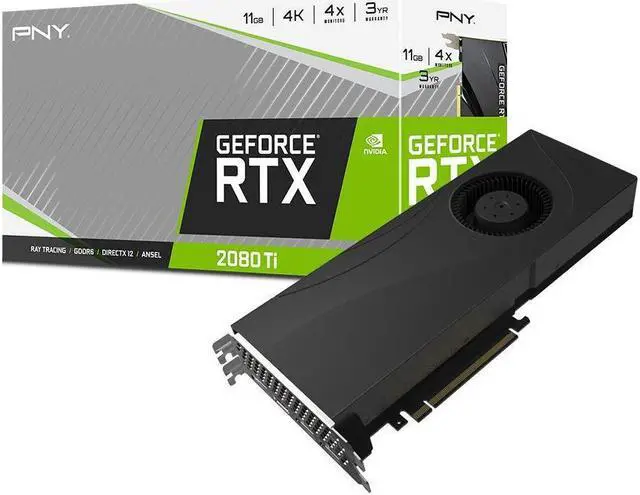 Alt view image 3 of 6 - PNY VCG2080T11BLPPB GeForce RTX 2080 Ti 11GB Blower GeForce RTX 2080 Ti Video Card