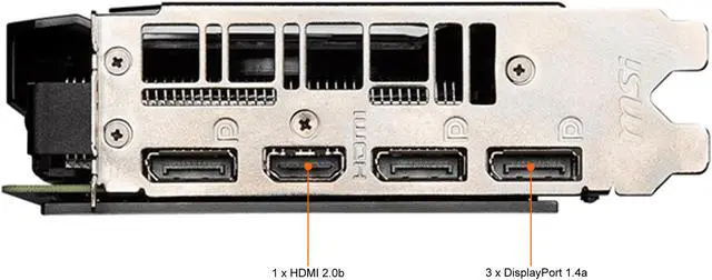 Alt view image 6 of 7 - MSI RTX 2060 VENTUS GP 12G OC Ventus GeForce RTX 2060 Video Card