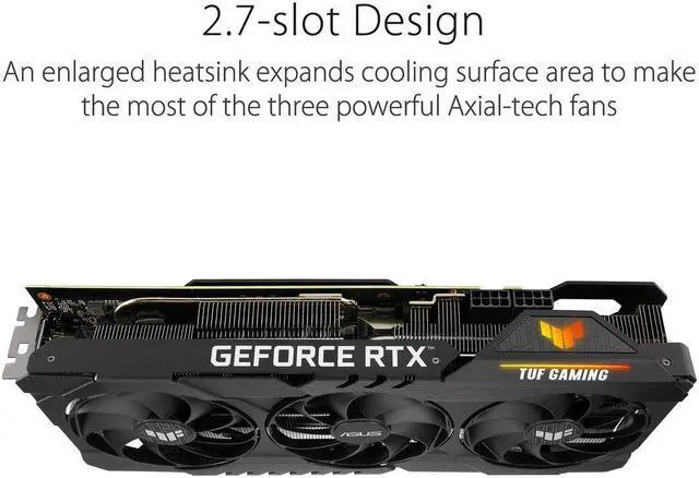 Alt view image 5 of 7 - ASUS TUF-RTX3080TI-O12G-GAMING Video Card,12GB 384-bit GDDR6X PCI Express 4.0 x16,1785MHz Core Frequency,2×HDMI interface, 3×DisplayPort interface