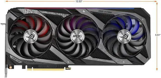 Alt view image 2 of 7 - ASUS ROG STRIX RTX3070 TI O8G GAMING (LHR) Video Card,8GB 256-bit GDDR6X,PCI Express 4.0,2×HDMI Interface, 3×DisplayPort Interface
