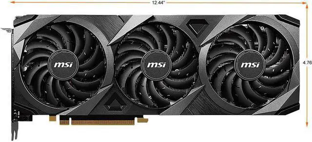 Alt view image 7 of 7 - MSI Ventus GeForce RTX 3070 Ti 8GB GDDR6X PCI Express 4.0 x16 Video Card RTX 3070 Ti Ventus 3X 8G OC