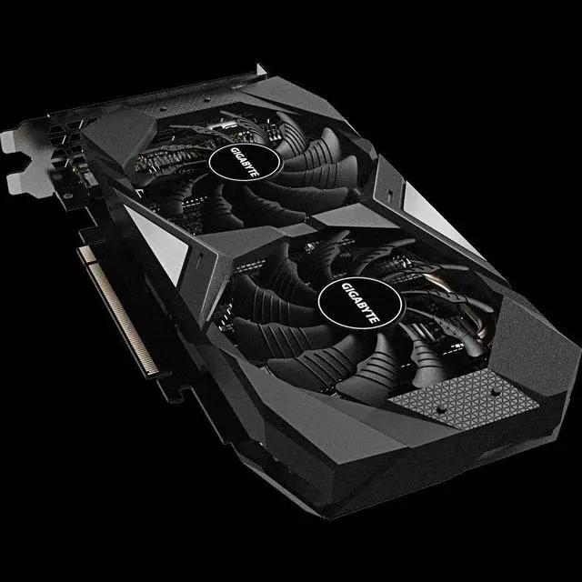 Alt view image 3 of 6 - GIGABYTE Geforce RTX 2060 D6 6G Graphics Card, 2 x WINDFORCE Fans, 6GB 192-Bit GDDR6, GV-N2060D6-6GD Video Card