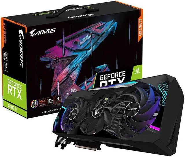 Main image of GIGABYTE AORUS GeForce RTX 3080 Ti 12GB GDDR6X PCI Express 4.0 x16 ATX Video Card GV-N308TAORUS M-12GD