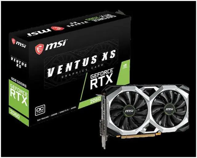 Alt view image 5 of 5 - MSI GeForce RTX 2060 DirectX 12 RTX 2060 VENTUS XS C 6G OCV1 192-Bit GDDR6 PCI Express 3.0 x16  Video Card