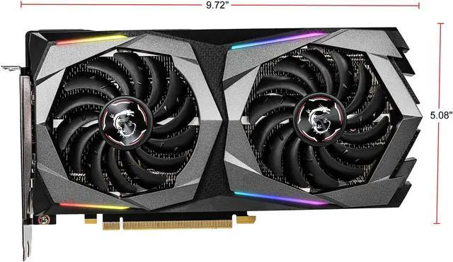 Alt view image 3 of 7 - MSI RTX 2060 GAMING 6G GeForce RTX 2060 Video Card
