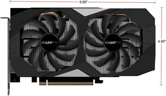 Alt view image 2 of 7 - GIGABYTE GV-N2060OC-6GD  GeForce RTX 2060 Video Card