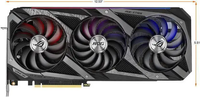 Alt view image 4 of 7 - ASUS ROG Strix GeForce RTX 3070 8GB GDDR6 PCI Express 4.0 x16 Video Card ROG-STRIX-RTX3070-O8G-V2-GAMING LHR