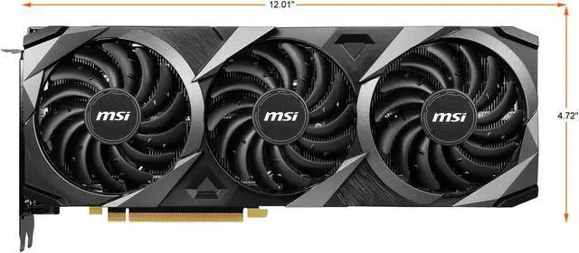 Alt view image 2 of 7 - MSI RTX 3080 Ti Ventus 3X 12G OC Ventus GeForce RTX 3080 Ti Video Card