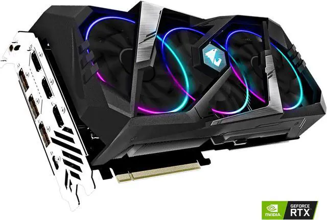 Alt view image 2 of 7 - GIGABYTE GV-N206SAORUS-8GC (rev. 2.0) AORUS GeForce RTX 2060 SUPER Video Card