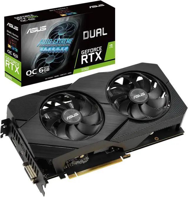 Alt view image 7 of 7 - ASUS DUAL-RTX2060-O6G-EVO Dual GeForce RTX 2060 Video Card