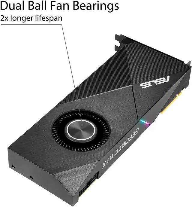 Alt view image 4 of 6 - ASUS TURBO-RTX2070S-8G-EVO Turbo GeForce RTX 2070 SUPER Video Card