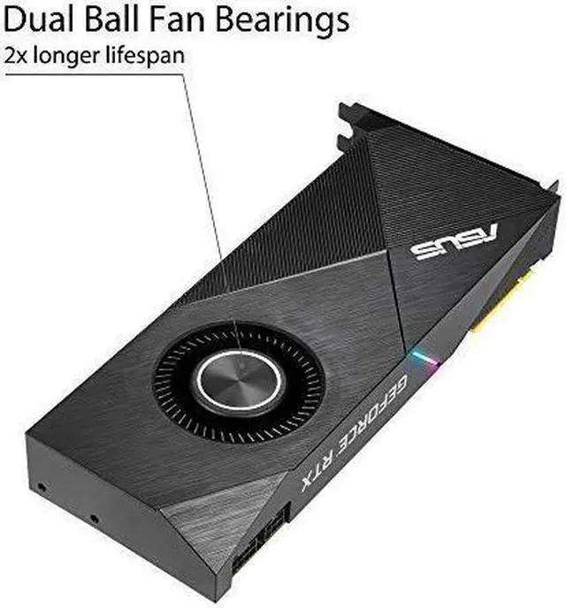 Alt view image 5 of 6 - ASUS GeForce RTX 2070 Super 8G EVO Turbo Edition GDDR6 HDMI DisplayPort 1.4 Graphics Card (TURBO-RTX2070S-8G-EVO)