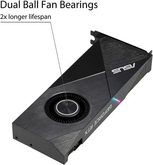 Alt view image 4 of 6 - ASUS TURBO-RTX2060S-8G-EVO Turbo GeForce RTX 2060 SUPER Video Card