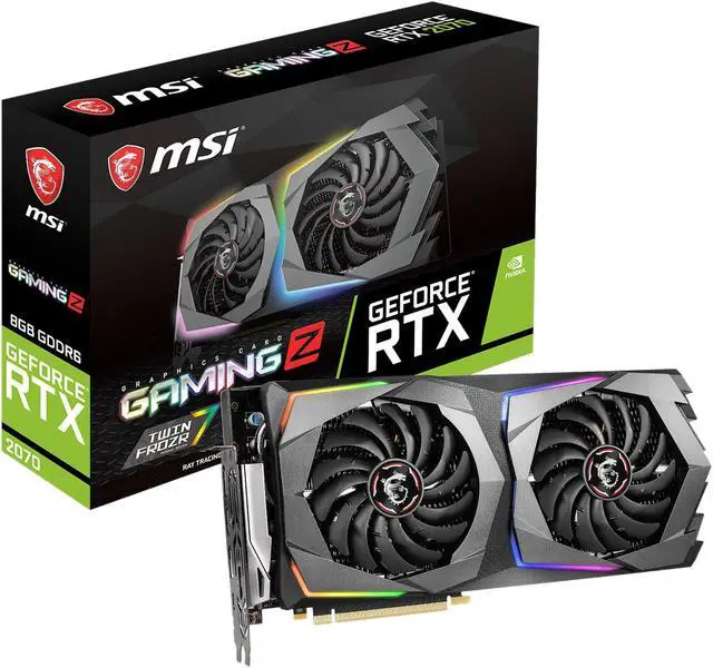 Alt view image 7 of 7 - MSI RTX 2070 GAMING Z 8G GeForce RTX 2070 Video Card