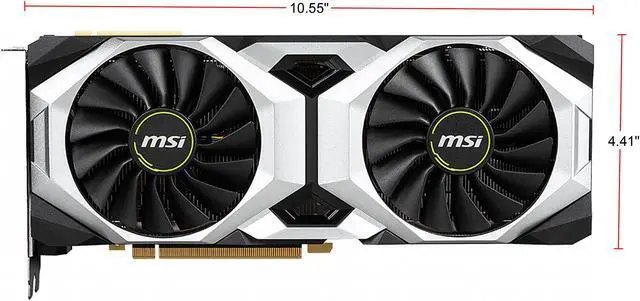 Alt view image 3 of 7 - MSI RTX 2080 Ti VENTUS GP OC GeForce RTX 2080 Ti Video Card