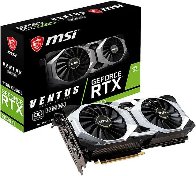 Alt view image 7 of 7 - MSI RTX 2080 Ti VENTUS GP OC GeForce RTX 2080 Ti Video Card