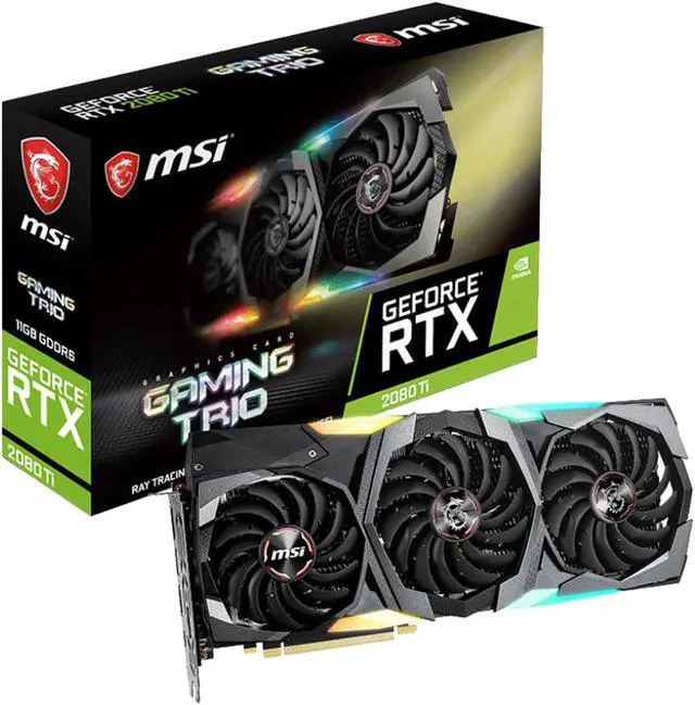 Alt view image 5 of 6 - MSI RTX 2080 Ti GAMING TRIO GeForce RTX 2080 Ti Video Card